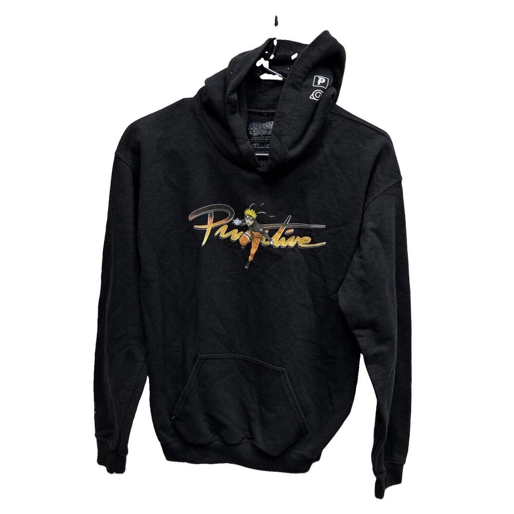 Primitive Naruto Shippuden Hoodie Boy XL Pullover Sweatshirt Anime Skater Black